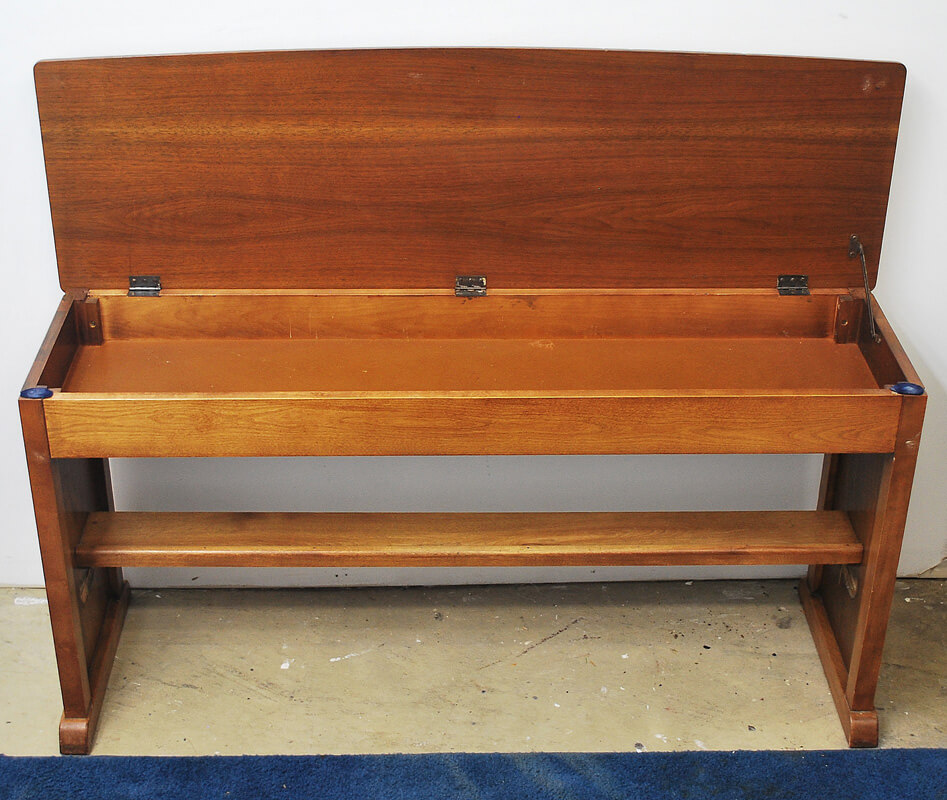 Wood Piano Bench T H Stemper Co